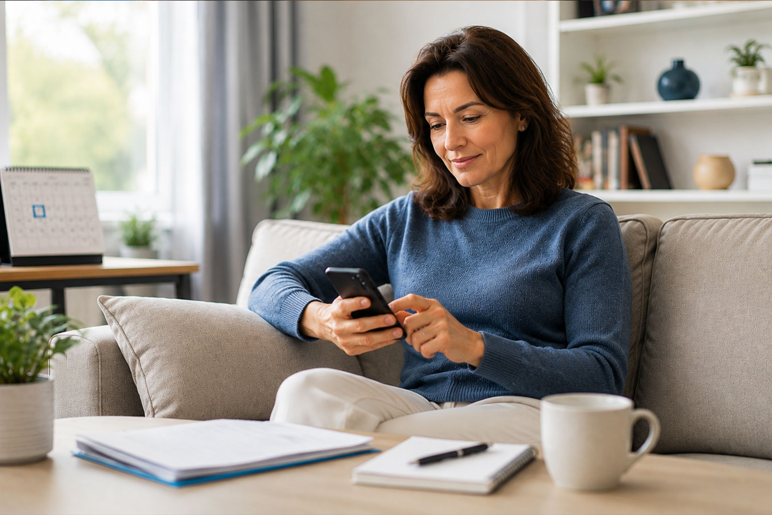 Adulte faisant le point sur sa santé après l’été